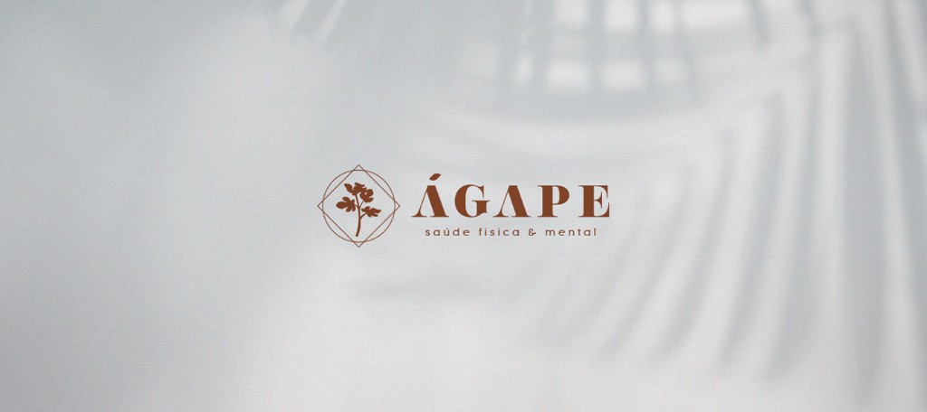 Logótipo ÁGAPE — saúde física e mental.