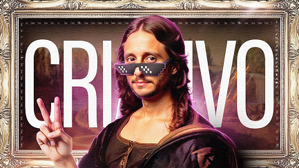 Thumbnail YouTube — Criativo no estilo Mona Lisa.