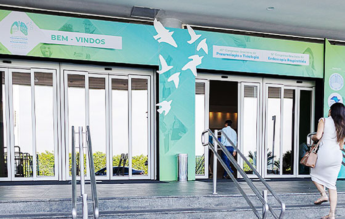 SBPT — entrada bem-vindos do congresso.
